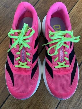 Adidas Adizero EVO SL hot pink woman’s running shoes